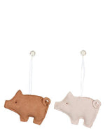 Maileg | Pig Ornaments - Set of Pink and Brown Pig-Scandikid