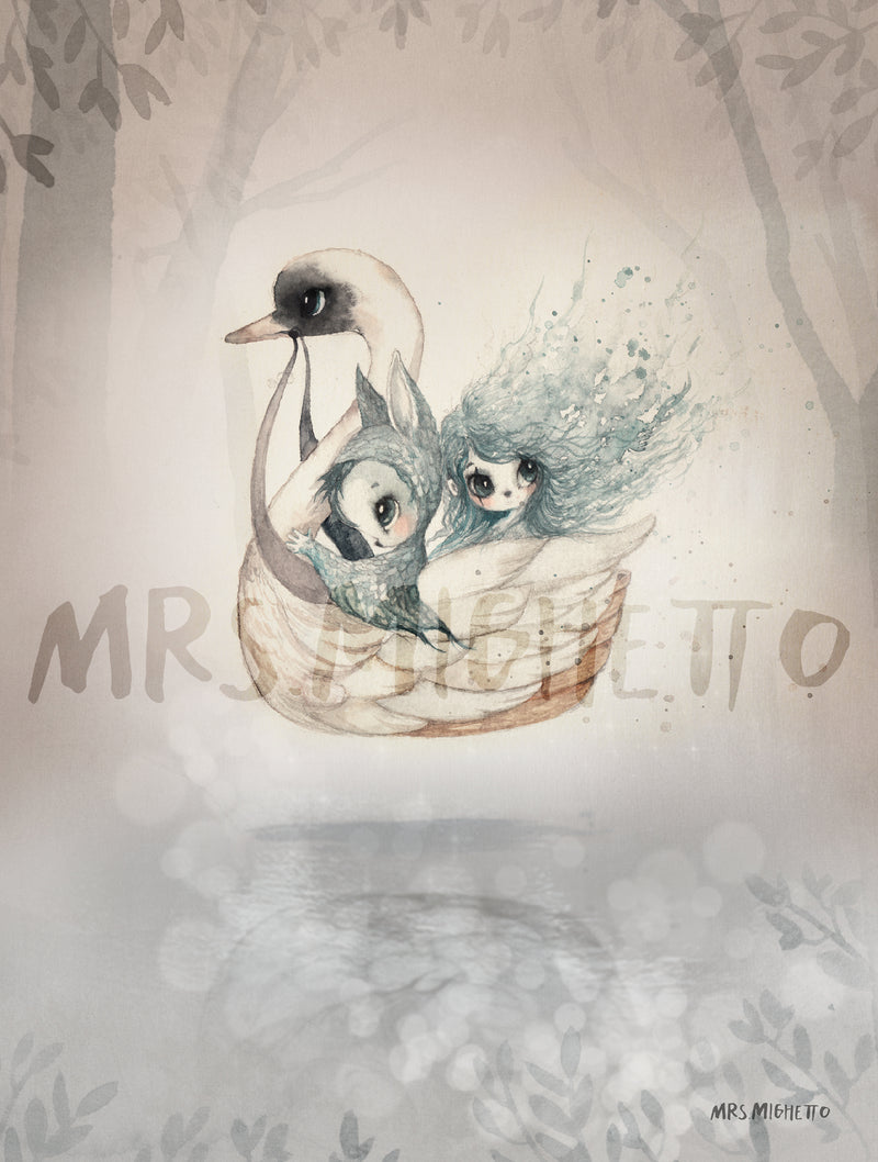 Mrs Mighetto | The Lake Stories 2-Pack Bianca/Swan Boat-Scandikid