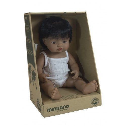 Miniland Doll | Anatomically Correct Baby - Latin American Boy - 38cm-Scandikid