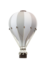 Super Balloon | Light Grey & White - Medium | Decorative Hot Air Balloon-Scandikid