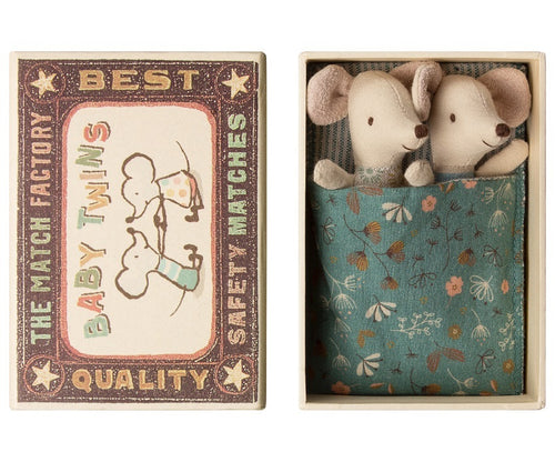 Maileg | Mouse Baby Twins In Box-Scandikid