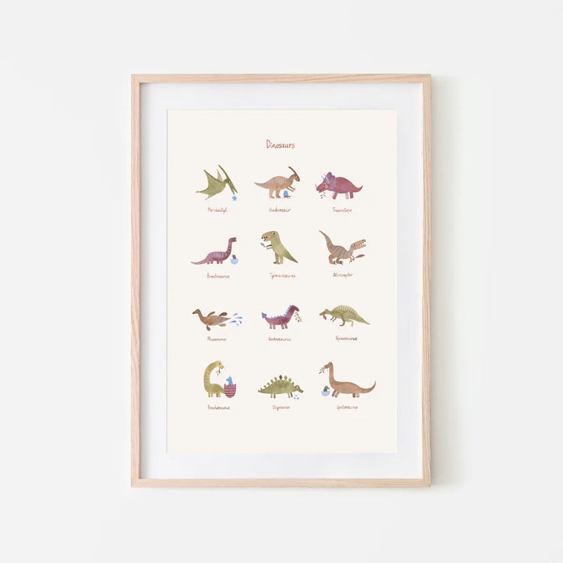 Mushie | Dinosaur Poster - Medium-Scandikid