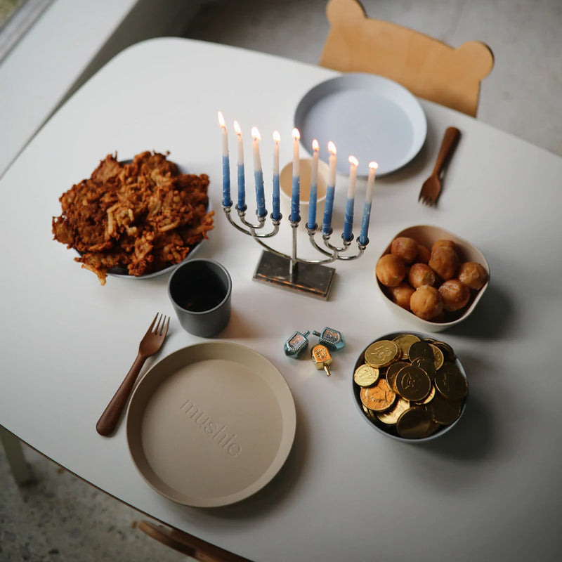 Mushie | Round Dinner Plate - Vanilla-Scandikid