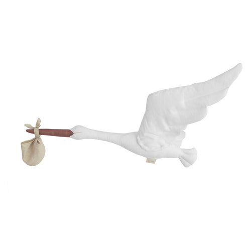 Linen Stork | White with Sack-Scandikid