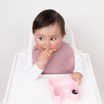 We Might Be Tiny | Catchie Bibs Dusty Rose + Powder Pink (2 Pack)-Scandikid